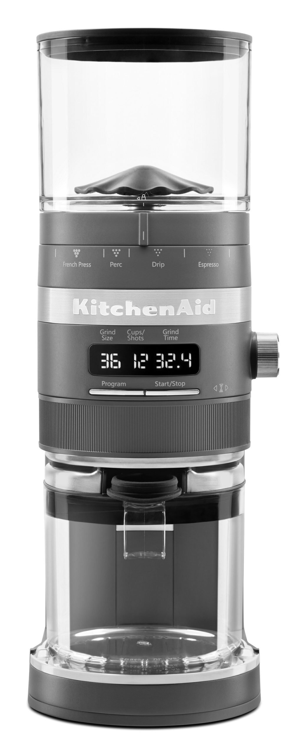 Burr Coffee Grinder - Matte Charcoal Grey