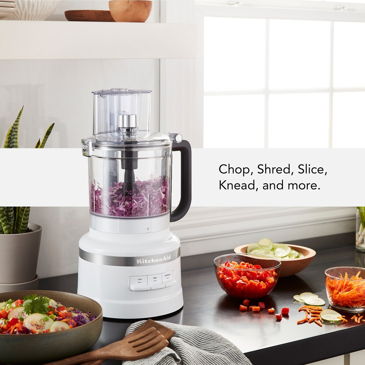 13-Cup Food Processor - White - Image 3