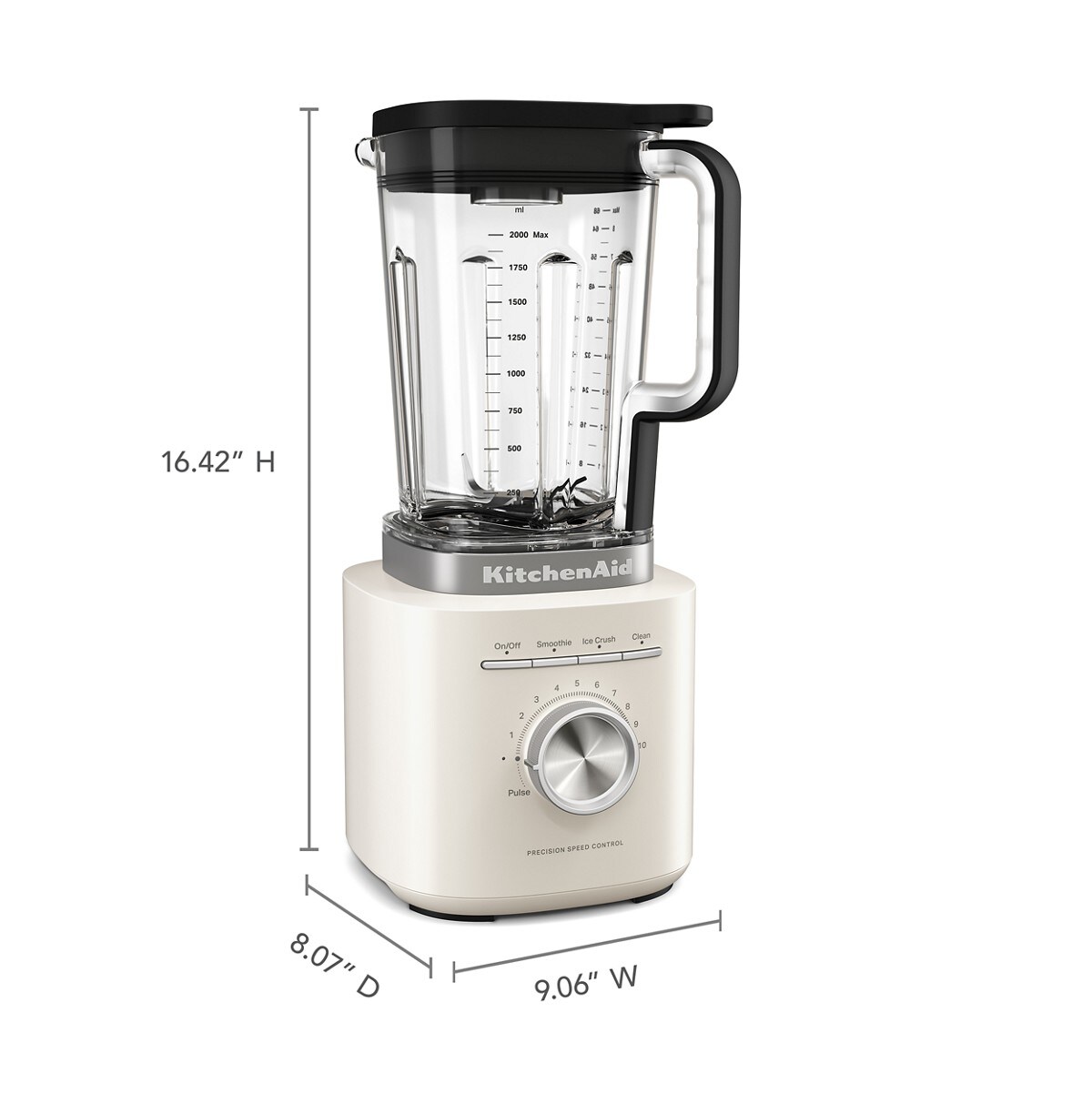 Pure Power Blender with 68 oz Plastic Jar - Porcelain White - Image 2