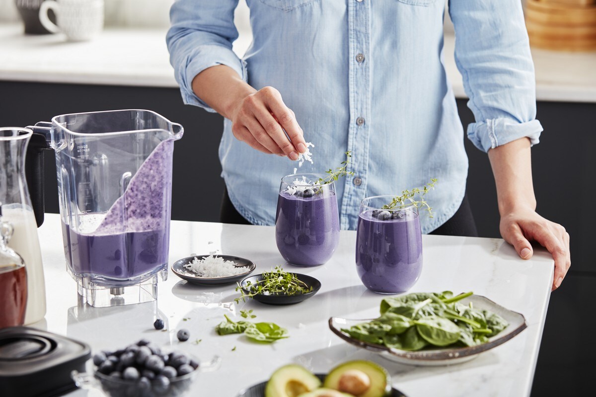 K400 Variable Speed Blender with Tamper - Blue Velvet - Image 6