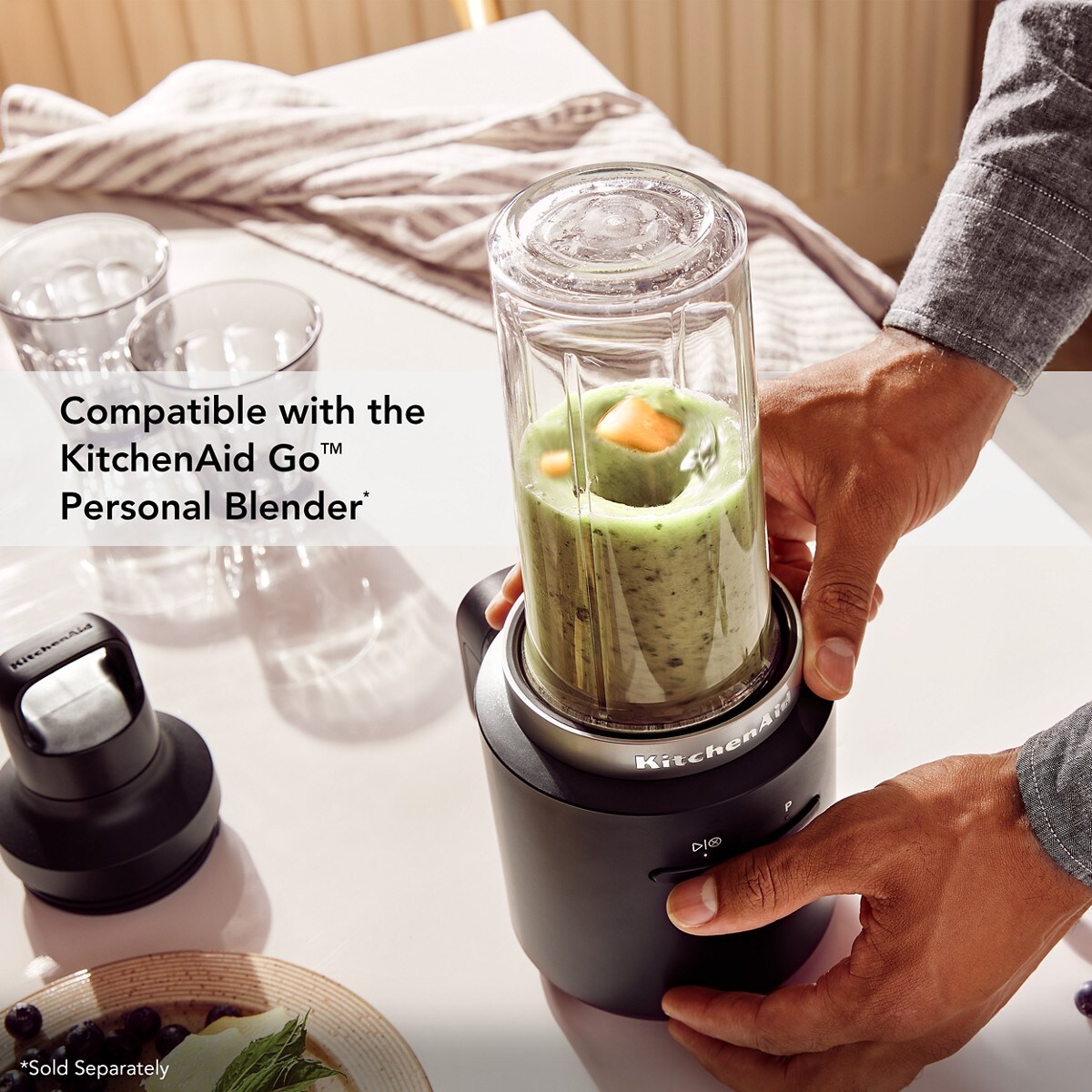 KitchenAid Go® Personal Blender Jar Accessory - Black Matte - Image 4
