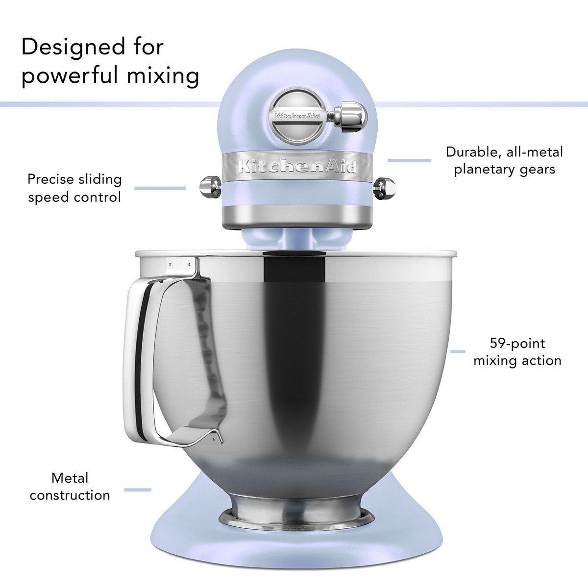 2024 Color of the Year Blue Salt Stand Mixer - Image 4