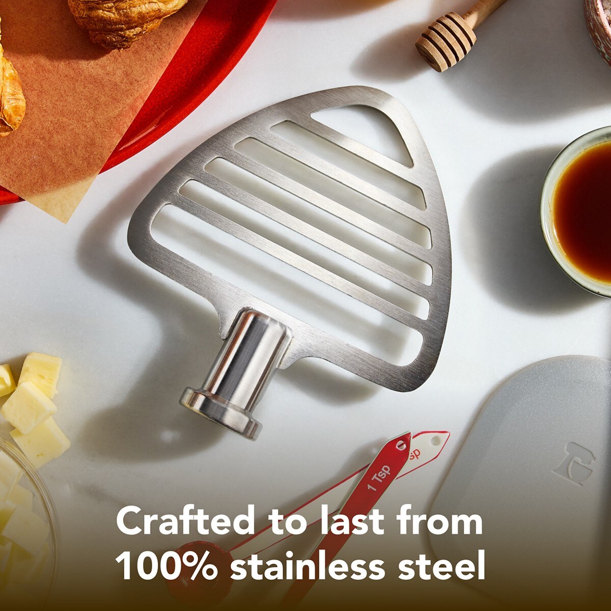 Durable stainless pastry beater for select KitchenAid® tilt-head stand mixers - Stainless Steel - Image 2